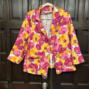 Joan Rivers 20W floral blazer